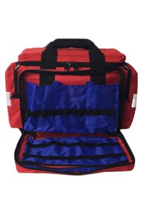 SKFAK029 Online Ordering of Large Capacity Emergency First Aid Kit Design Comfortable Portable First Aid Kit Anti-slip Wear-resistant Bottom Large Venues Public Transport Workshop Office Gymnasium School First Aid Kit Supplier back view